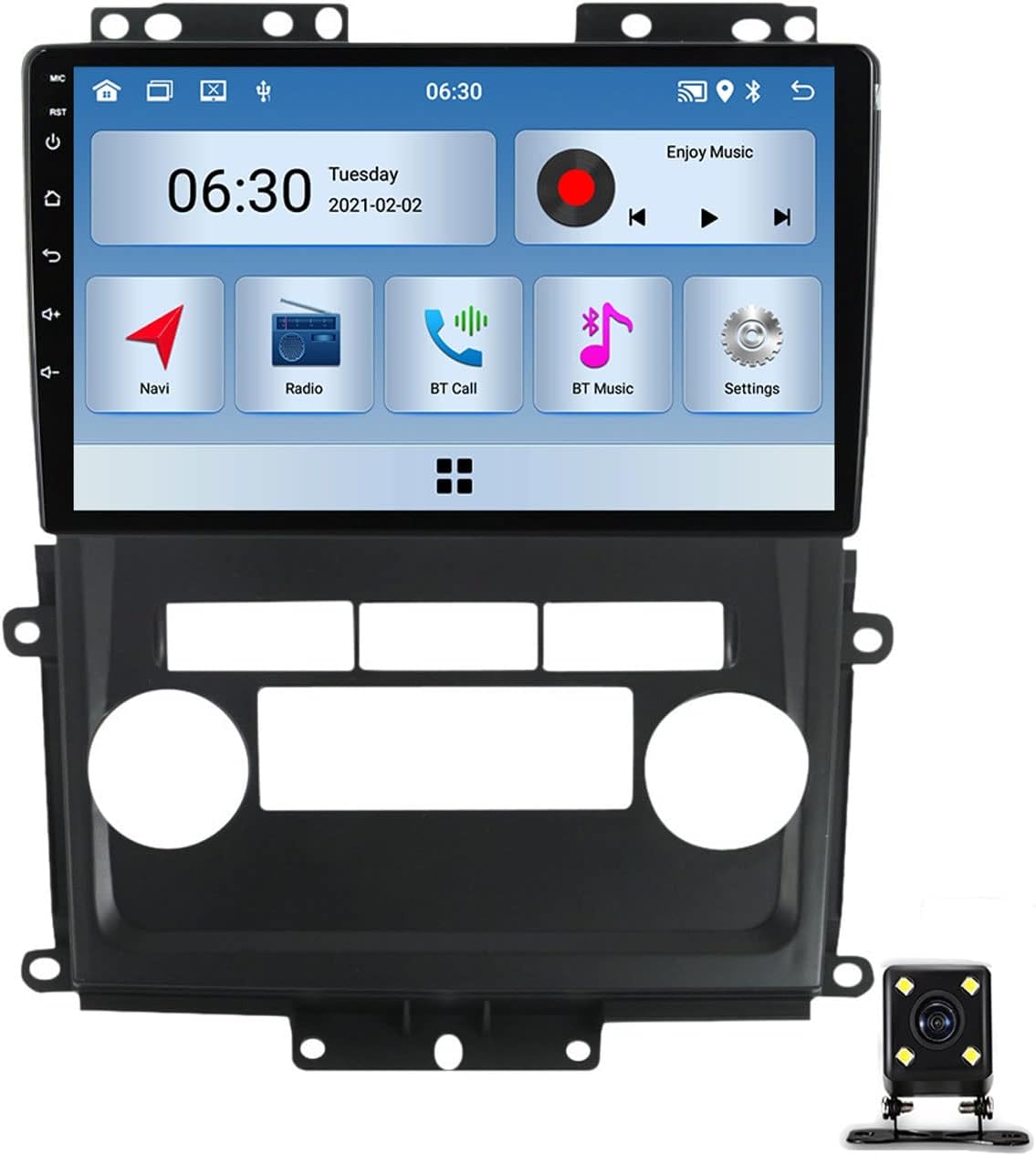 Double Din Car Stereo for Nissan Frontier 2009~2012 Compatible with Carplay/Auto/Mirror Link, 9 Inch Touchscreen Car Stereo with Bluetooth MP5 Player, Backup Camera, FM Car Radio