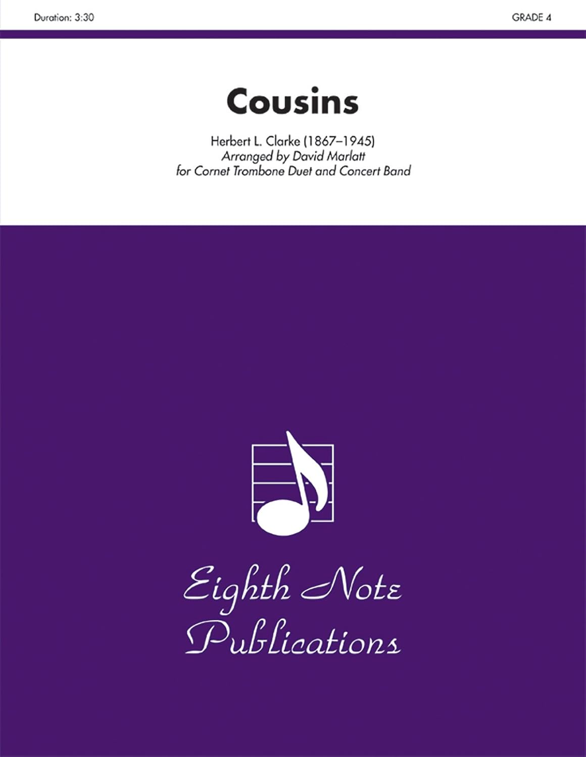 Cousins: Cornet and Trombone Duet and Concert Band, Conductor Score & Parts (Eighth Note Publications)