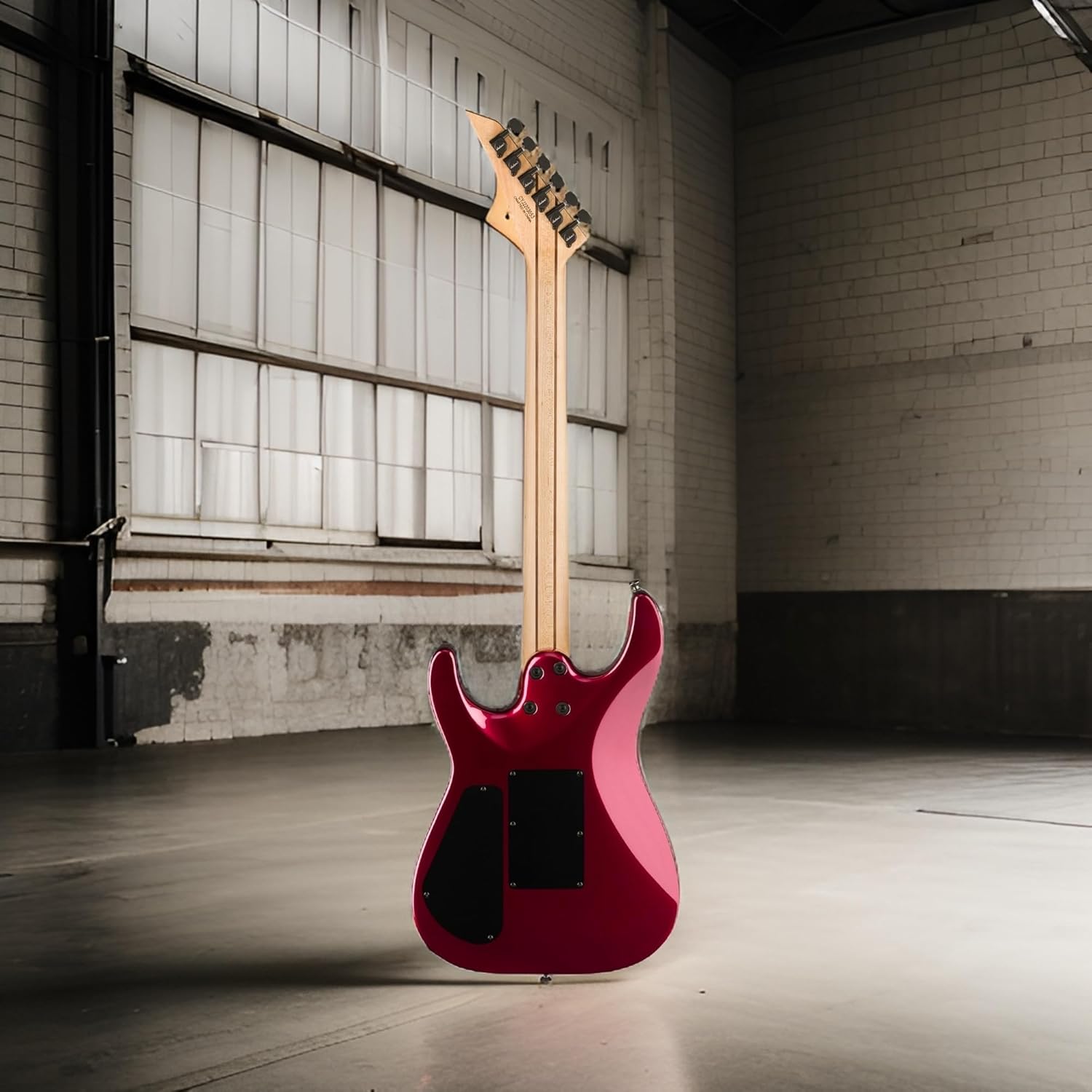 Jackson Pro Plus Dinky DKA 6-String Electric Guitar (Oxblood) Bundle with Jackson Heavy Duty Hardshell Case (2 items)