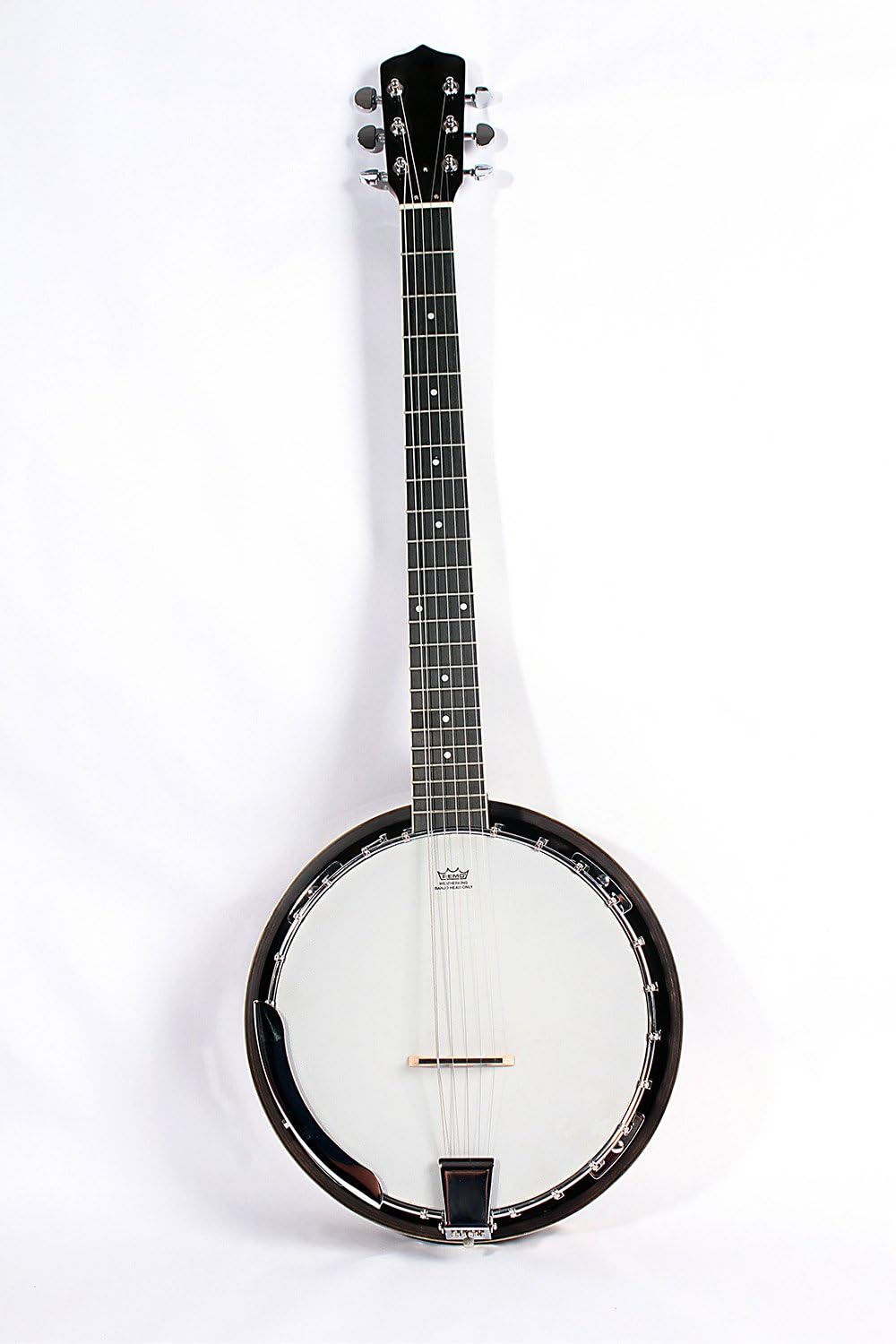 6-String Banjo 24 Bracket with Closed Solid Back and Geared 6th Tuner