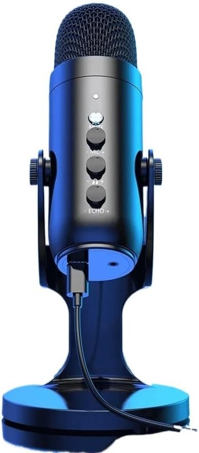 USB Microphone for Gaming Recording Streaming Podcasting Computer Condenser Mic with Phone Adapter (D As Shown) (D As Shown)