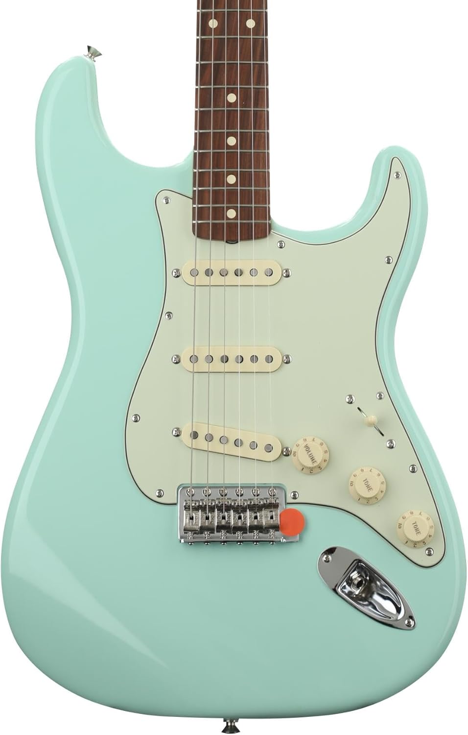 Fender Vintera 60s Stratocaster Electric Guitar, Surf Green, Pau Ferro Fingerboard
