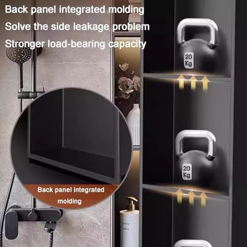 Shower Niche, Recessed Shower Cabinet WallMounted Stainless Steel Caddy Inwall Shampoo Storage Box Bathroom Organizer Cream Finish 900x280x125mmReplacement Solution