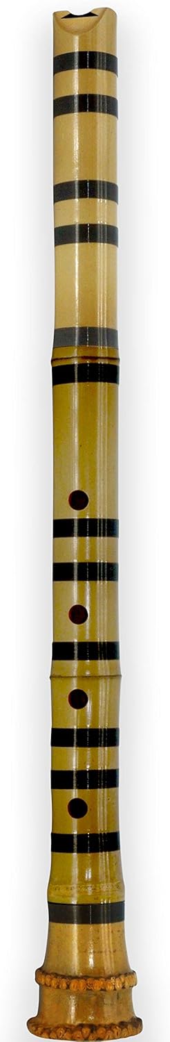 Japanese Zen Shakuhachi Pentatonic end-blown flute with natura bell root. KINKO-ryu 1.8 feet .professional quality, play all ocataves. Good for seasoned flautist, good for any level player.