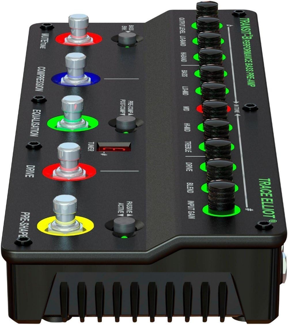Trace Elliot 03615880 Transit B Bass Guitar Preamp Pedal w/Bag, Geartree Cloth,