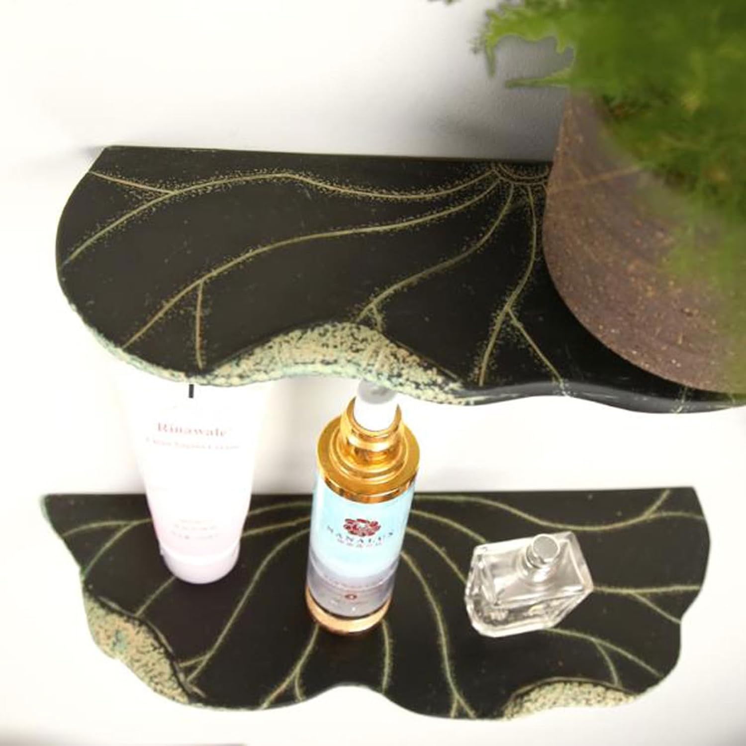 Floating Wall Shelves Floating Shelves for Wall, Living Room Bathroom Wall Mount Shelves, Modern Display Shelves Organization Rack, Wall Art Decor,for Bedroom,Living Room and Kitchen Shelving Wall Mou