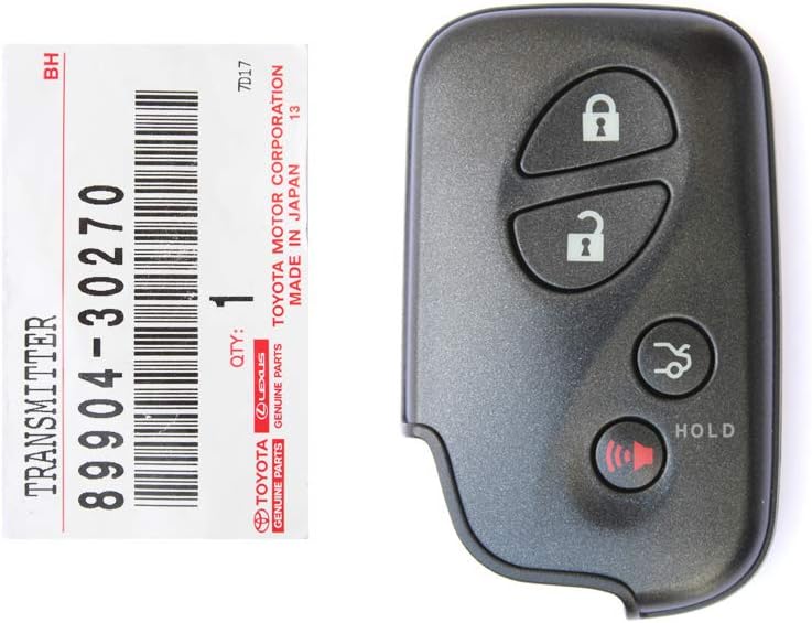 Lexus 89904-30270, Remote Control Transmitter for Keyless Entry and Alarm System
