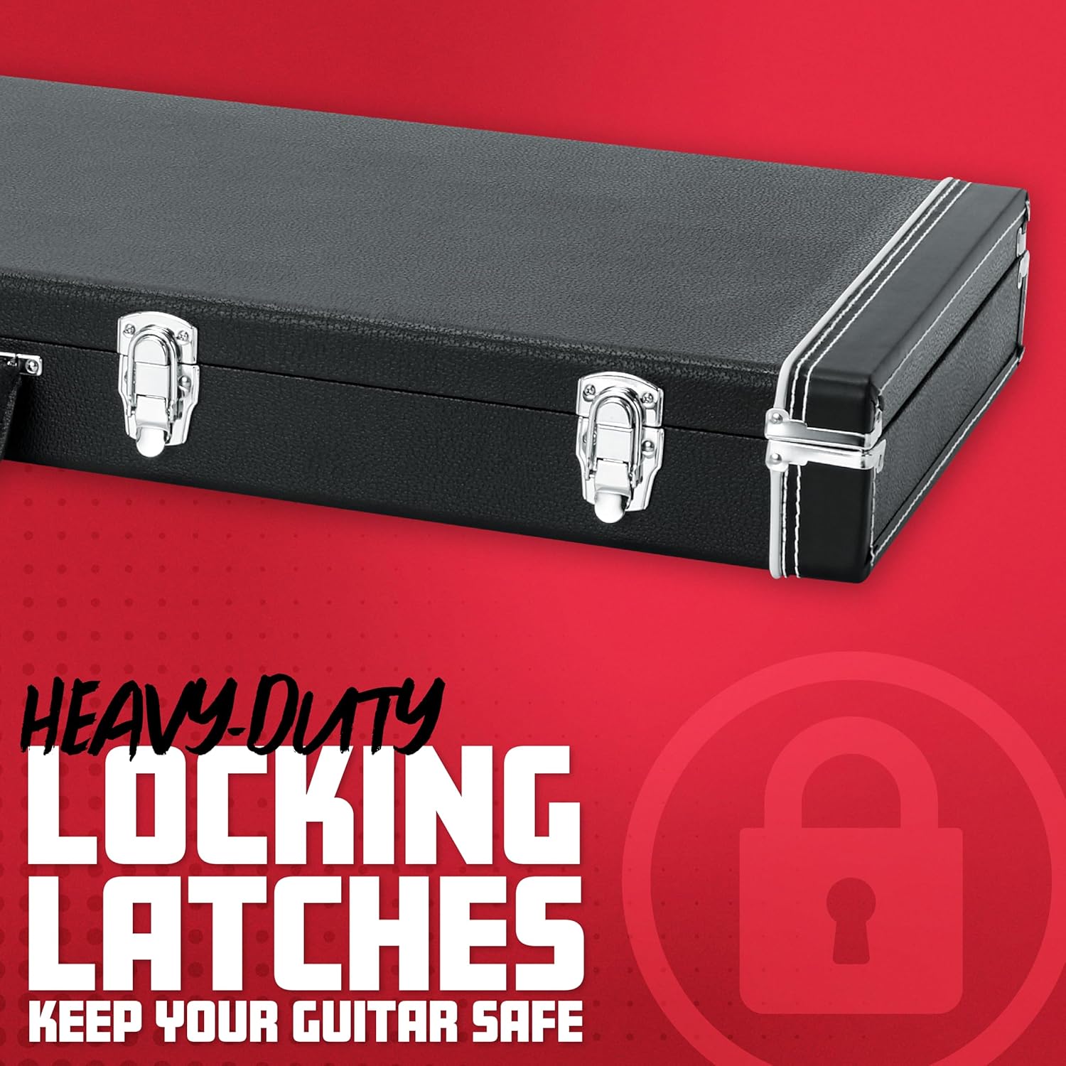 Gator Cases Deluxe Wood Case for Bass Guitar, Fits Standard Style Jazz & Percision Bass Guitars (GW-BASS)