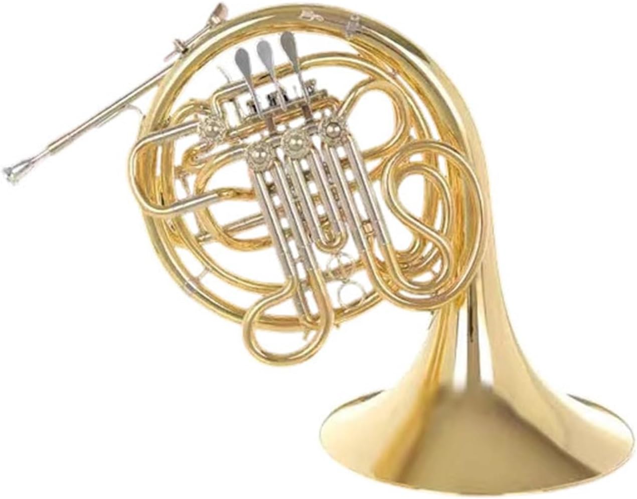 4 Key French Horn Lacquer Gold French Horn Instrument Playing Exercises Suitable For Beginners Or Adults(2)