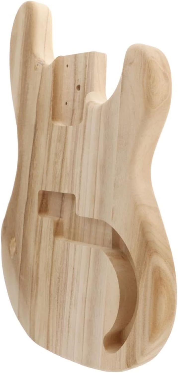 Unfinished Bass Body Maple Wood Blank Guitar Barrel for Electric Bass DIY Parts Accessories DIY Guitar Kit