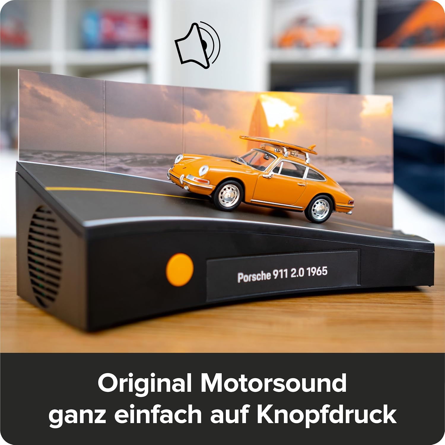 FRANZIS 67299 Porsche 911 Special Edition Surfboard Advent Calendar Model Kit 1:43 Scale Including Sound Module and 52 Page Accompaniment Book