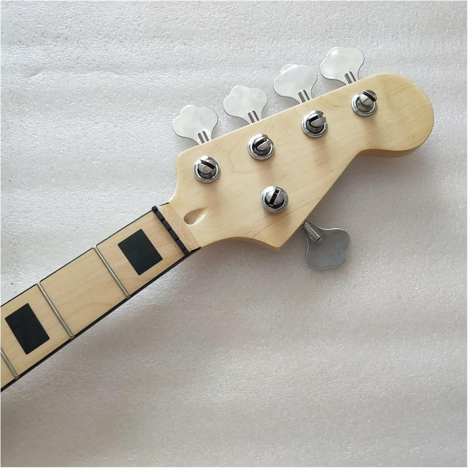 Maple 20 Frets Bass Guitar Neck Part with Tuners 5 String Maple Fingerboard 34 Inch Guitar ​Neck Replacement