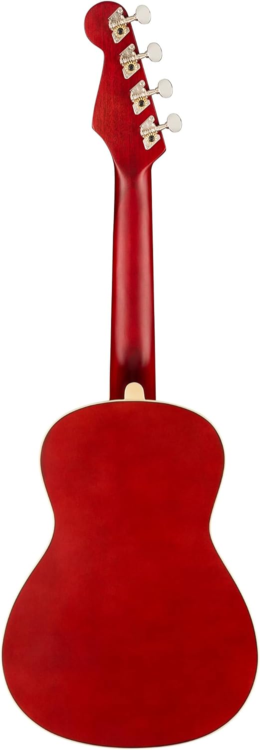 Fender Avalon Tenor Ukulele - Cherry Bundle with Gig Bag, Tuner, and Austin Bazaar Instructional Video