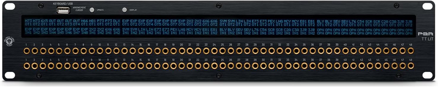 Black Lion Audio PBR TT LIT 96-point Gold-plated TT/DB-25 Patchbay