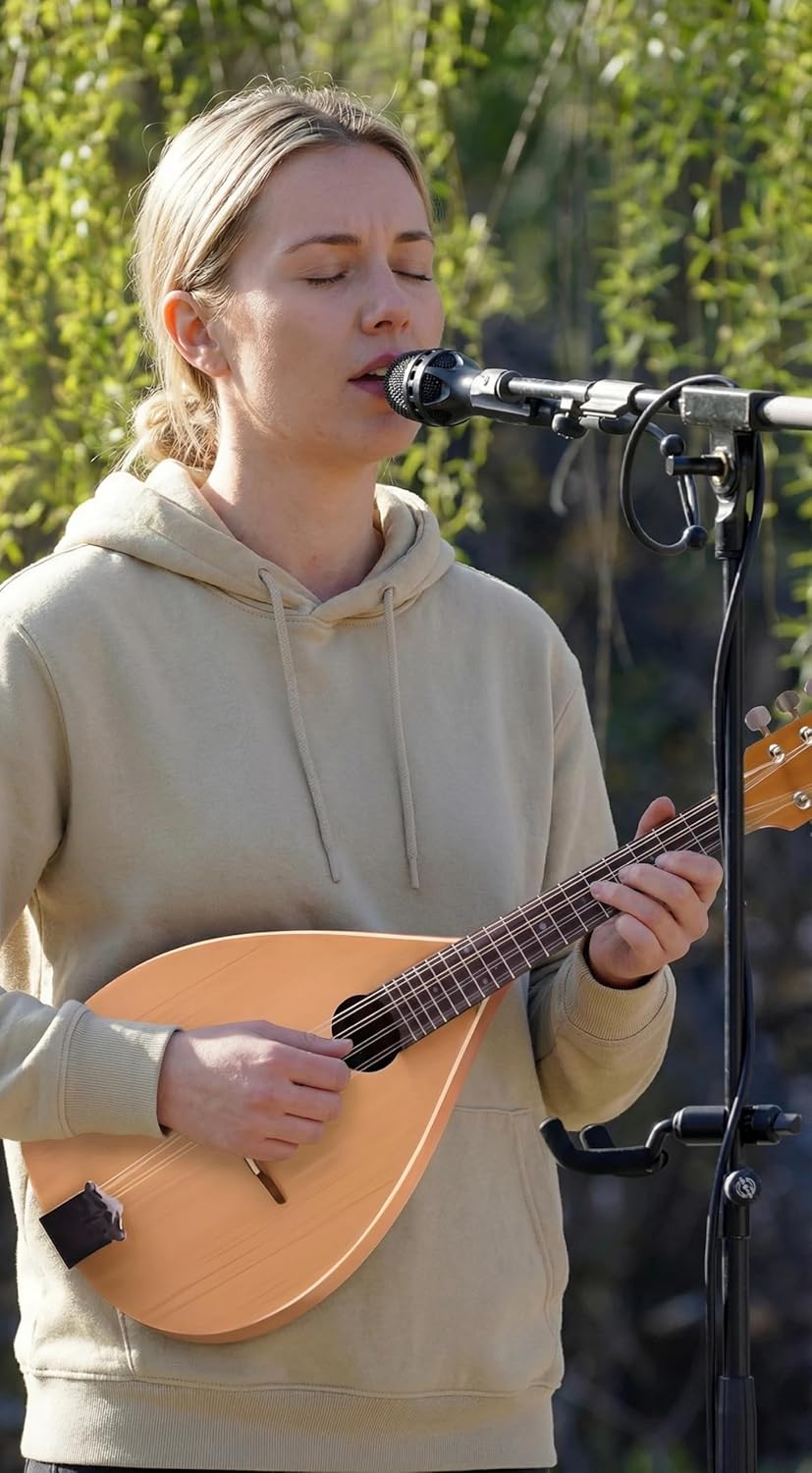 Mandolin Guitar For, F-Style Solid Wood Acoustic Mandolin Instrument With Bag, Tuner & Strap For Beginners & Professionals