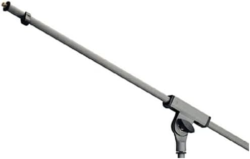 K&M Konig & Meyer 21060.500.87 Tripod Microphone Stand With Boom Arm | Clutch Height Adjustment | Soft-Touch Lock | Folding Leg Design | Zinc Die-Cast Base | German Made | Gray Powder Coated