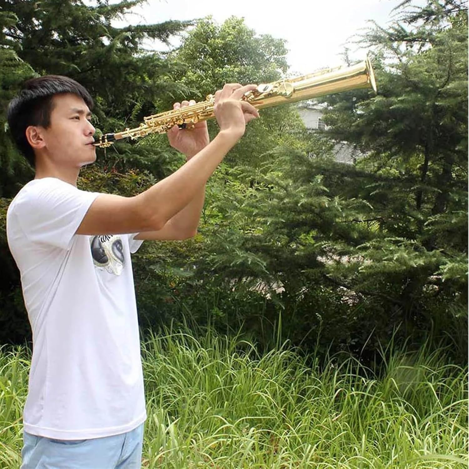 Adults Professional Sax Treble B Flat Brass Saxophone Woodwind Instruments With Saxophone Accessories