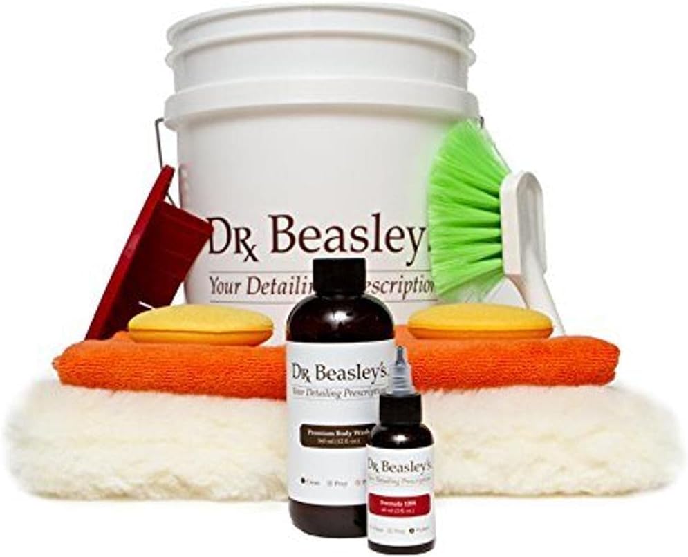 Dr. Beasley's Wash and Seal Detailing Prescription with Accessories - Premium Car Wash Soap, 3-4 Car Washes