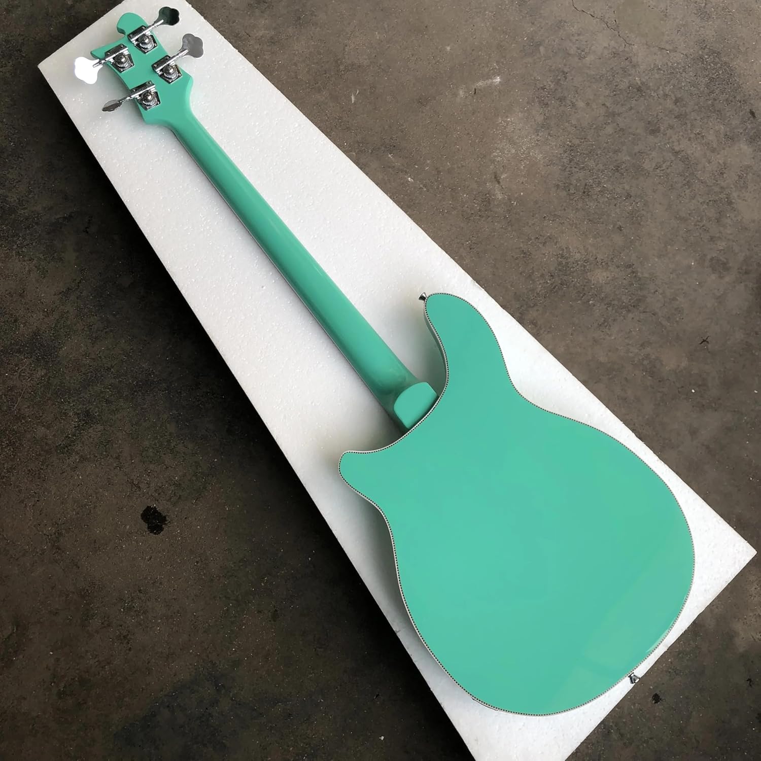 4-String Semi-Hollow Electric Bass Guitar with F-Hole -20 Fret Alder Wood Construction