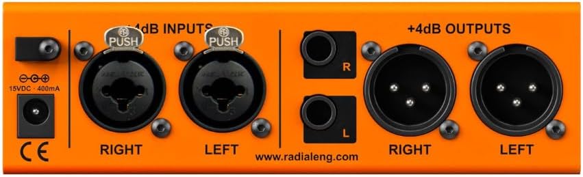 Radial Engineering EXTC-Stereo Effects Interface & Reamper Bundle with Pig Hog 10ft Microphone Cable and Liquid Audio Instrument Polishing Cloth - Reamp Box