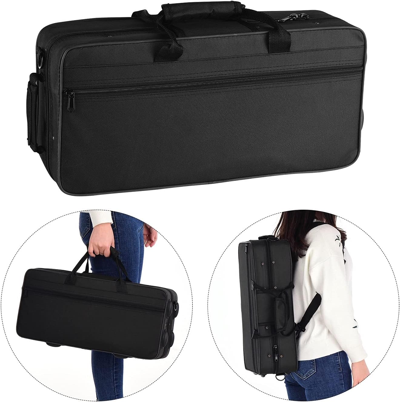 Sax Beginners Kit Mini Bb Saxophone Saxophone Sax Brass Material Woodwind Instrument with Case Gloves Cleaning Cloth Brush Reeds Sax Strap Wind Instrument