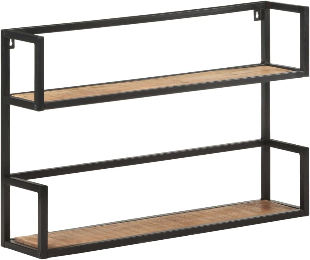 Industrial Style Wall Shelf,Floating Shelves,Wall Storage Shelves,Wall Mounted Shelf Organizer Display Shelf,for Living Room,Bedroom,Kitchen,Office,31.5