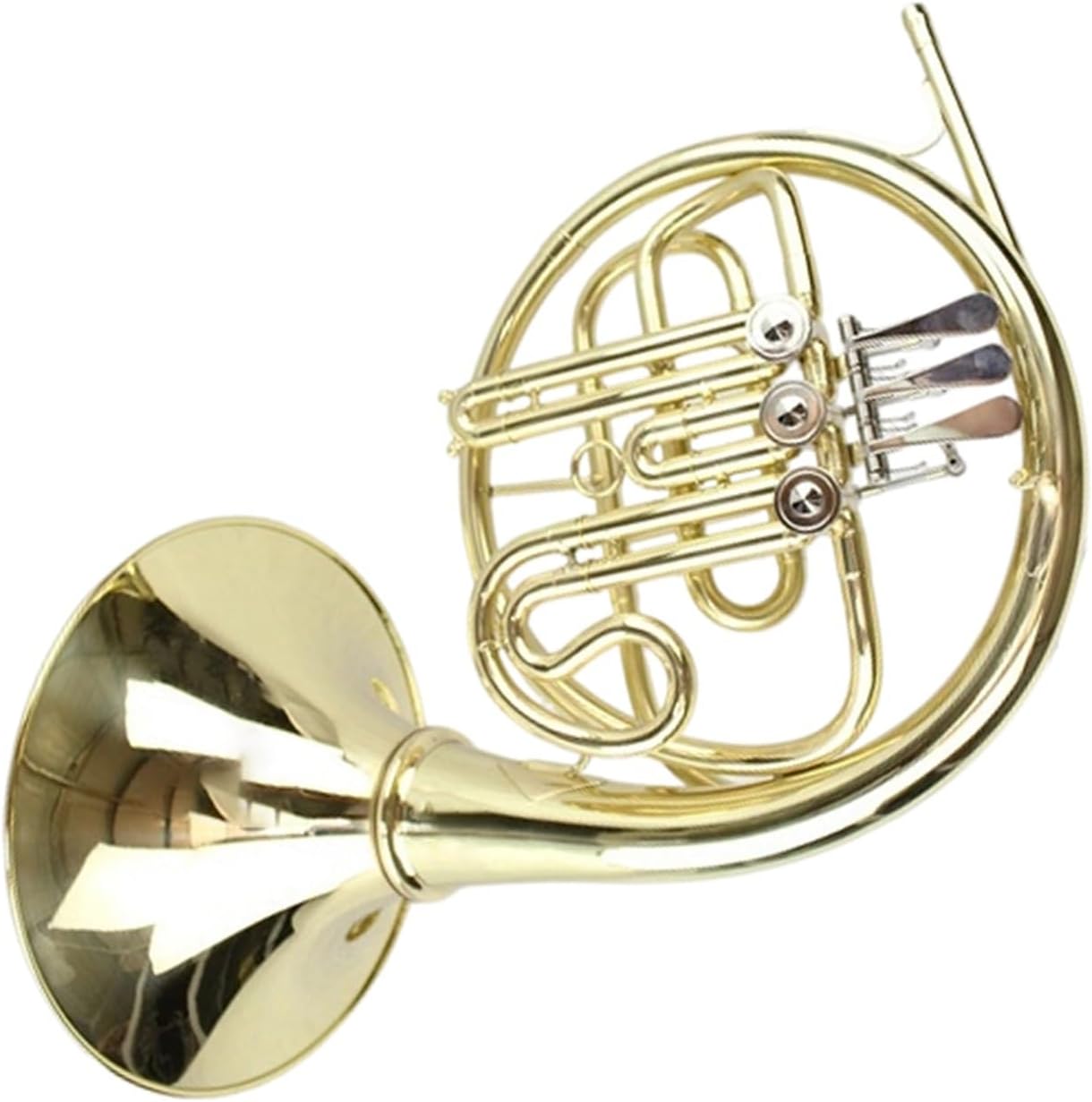4 Key French Horn Brass Instrument Beginner B Flat Three Key French Horn Single Row Split
