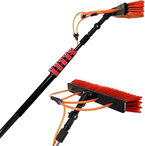 Water Fed Pole Kit,Telescopic Window Cleaning Pole Window Cleaning Pole Kit, Water Fed Telescopic Brush, Extendable