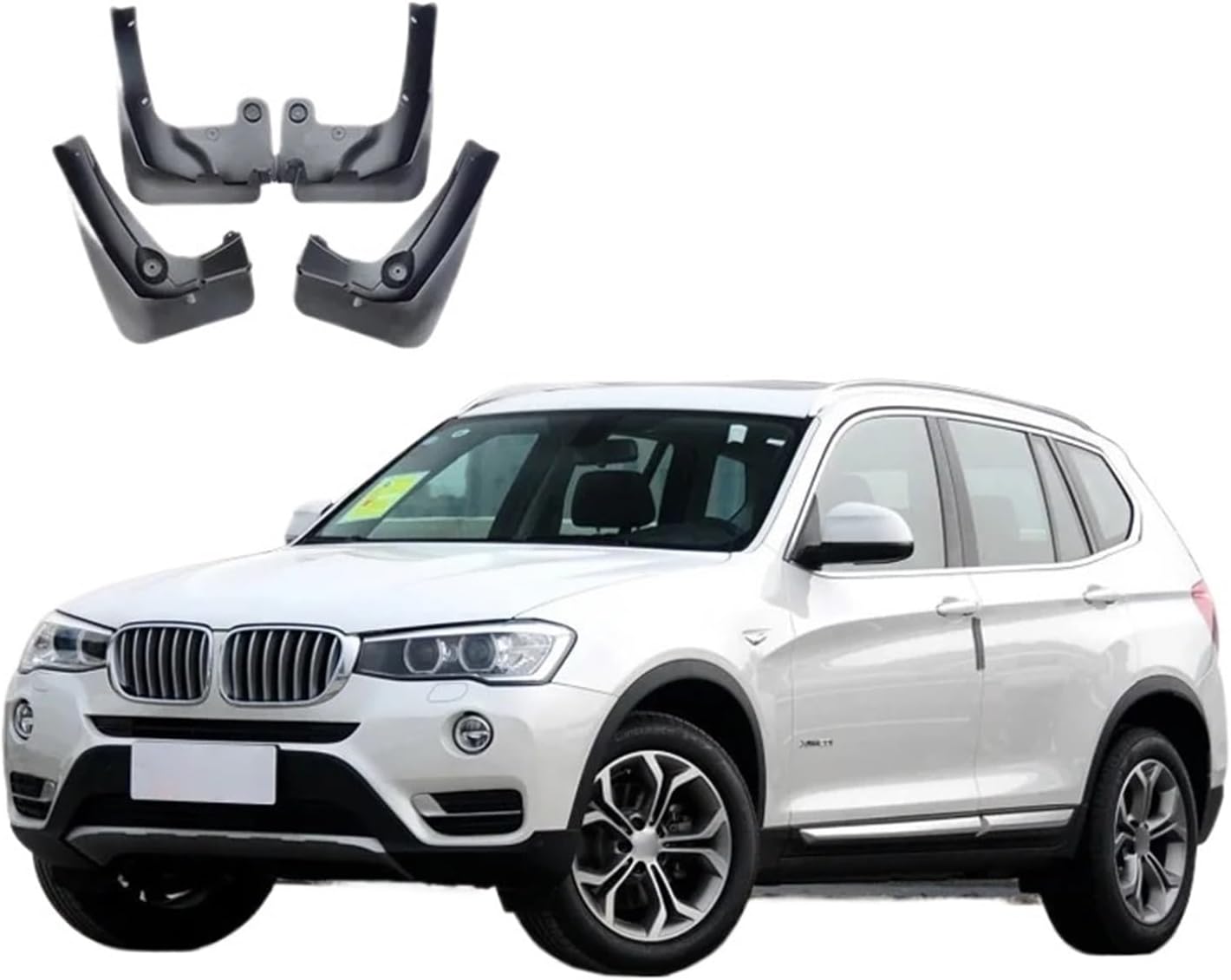 fender flares universal car， Mudguard Compatible for BMW X3 F25 2011-2017 Front Rear Mudflaps Mudguards Car Accessories Splash Guard Fender 2012-2016