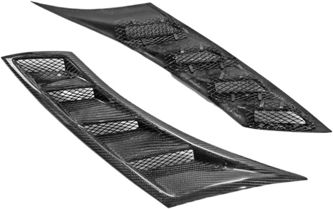 Car-styling Compatible For Civic Type R FK8 FK7 EPA Style Carbon Fiber Glass Front Fender Vent Trim Compatible For FK7 FK8 FRP Air Intake Duct(Carbon Fiber)
