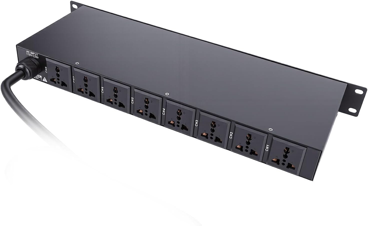 Gugxiom 10 Outlet Power Sequencer Conditioner, with Digital Display, for Home Audio Studio Theater System (US Plug)