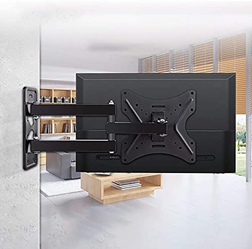 TV Wall BracketUniversal TV Wall Mount Bracket with Telescopic Rotating Feature Black TV Accessories for All TV Sizes