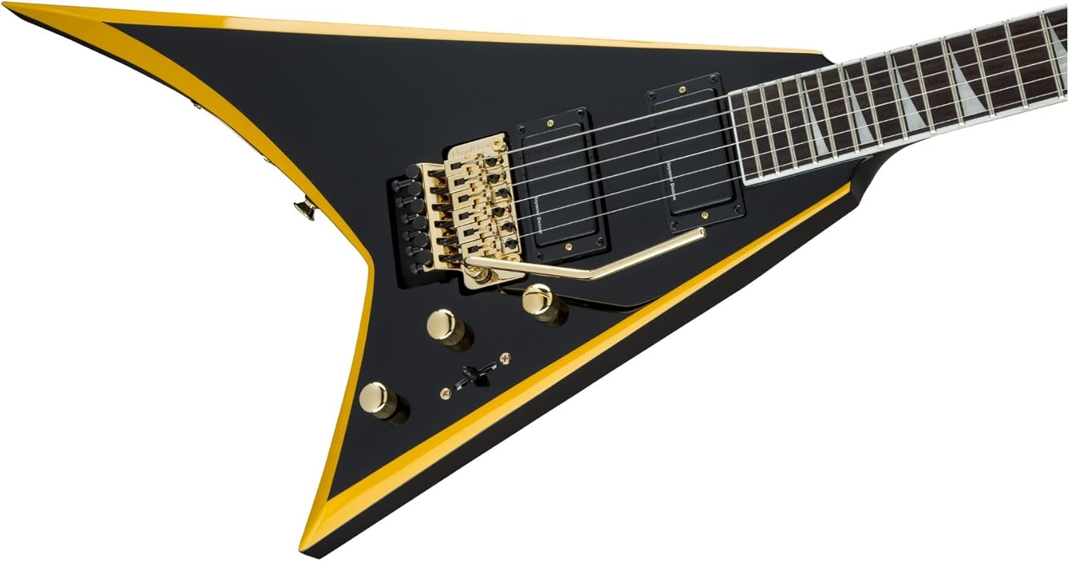 Jackson X Series Rhoads RRX24 - Black with Yellow Bevels