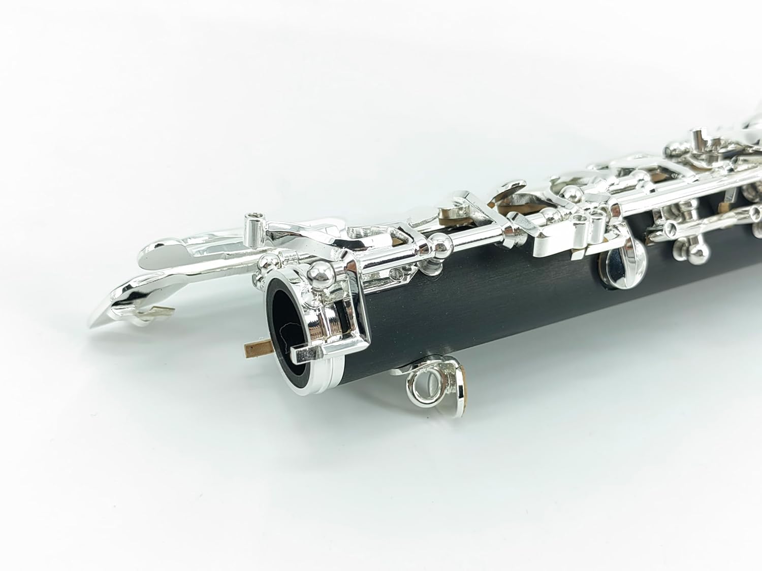C key Oboe Ebonite Body Silver Plated Semi-automatic 3rd Octave left F Key Woodwind Musical Instrument for Beginner