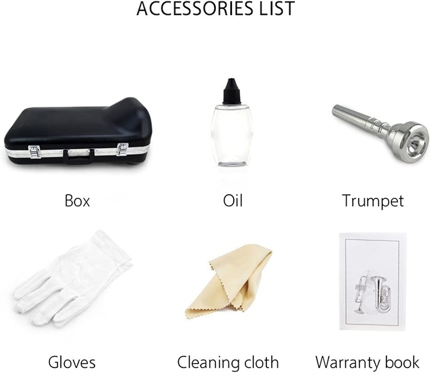 Trumpets Beginner Euphonium Musical Instrument in B Flat Three Key Small Holding Horn Palitong Brass Instrument Trumpet Set