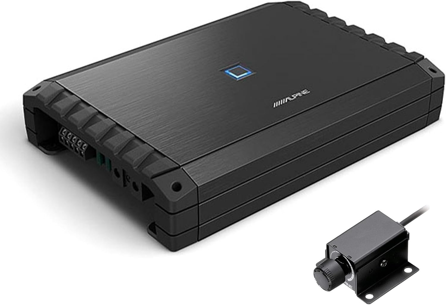 Alpine S2-A55V S-Series Class-D 5-Channel Amplifier & RUX-KNOB.2 Remote Bass Knob Bundle