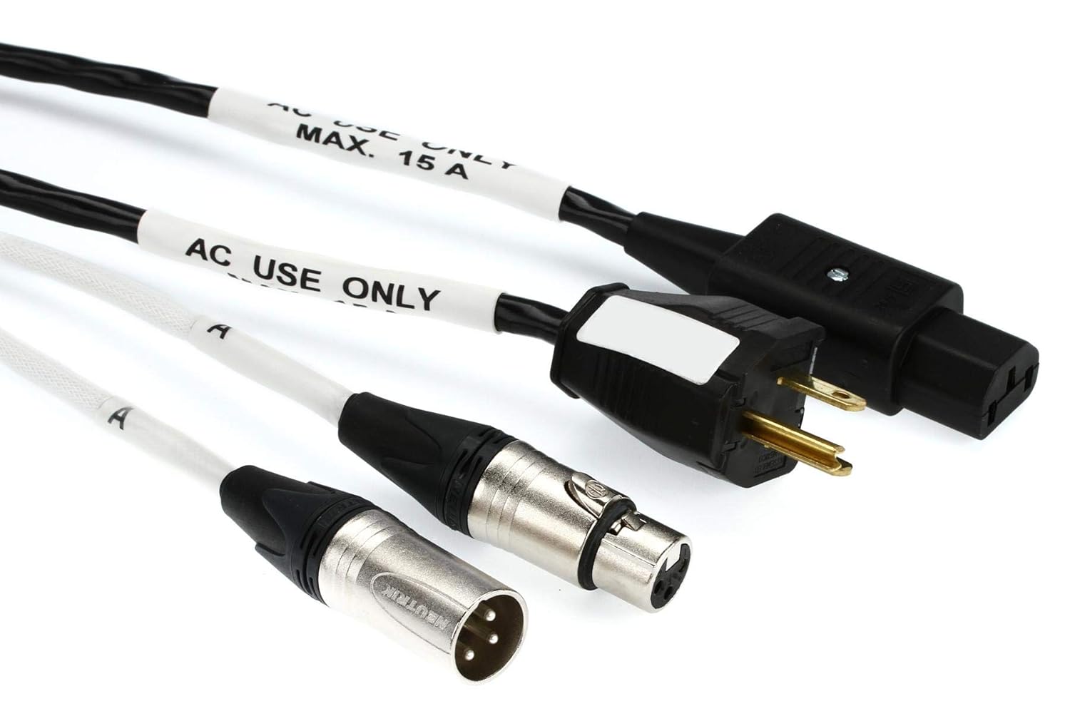 Proco EC9-10 Siamese Twin XLRF-XLRM Audio Cable + IEC Power Cable - 10 Feet