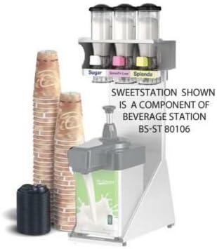 Wall-Mount Dry Product Station w/Rack - (3) 14 oz Dispenser