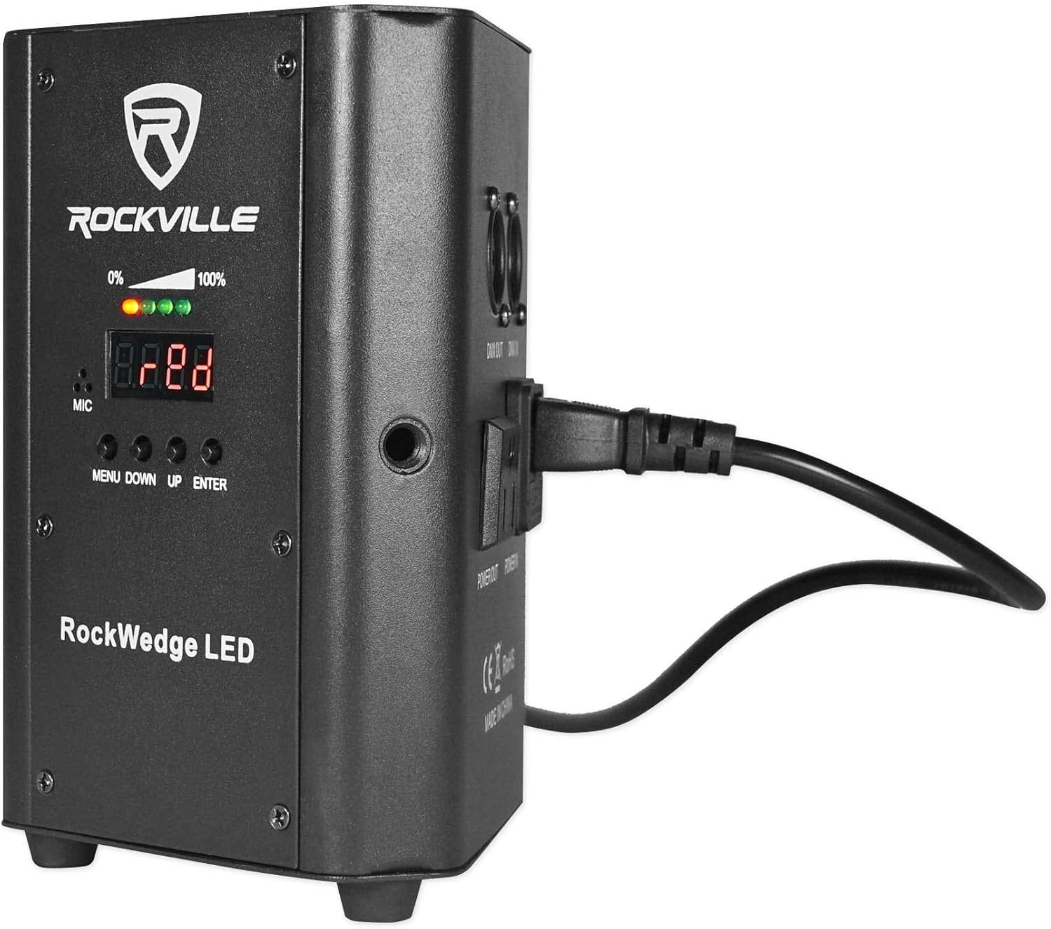 Rockville RockWedge LED Bundle: (6) 54-Watt RGBWA UV Rechargeable Battery Wireless DMX Par Lights, RLBP6 Padded Backpack for Uplights, IRC Remote Included, 7-Items