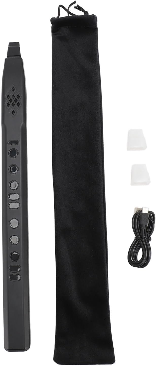 MIDI Electronic Saxophone, Digital Wind Instrument Synthesizer, 13 Tones Electric Saxophone, Portable Electronic Wind Instrument with Replacement Nozzle