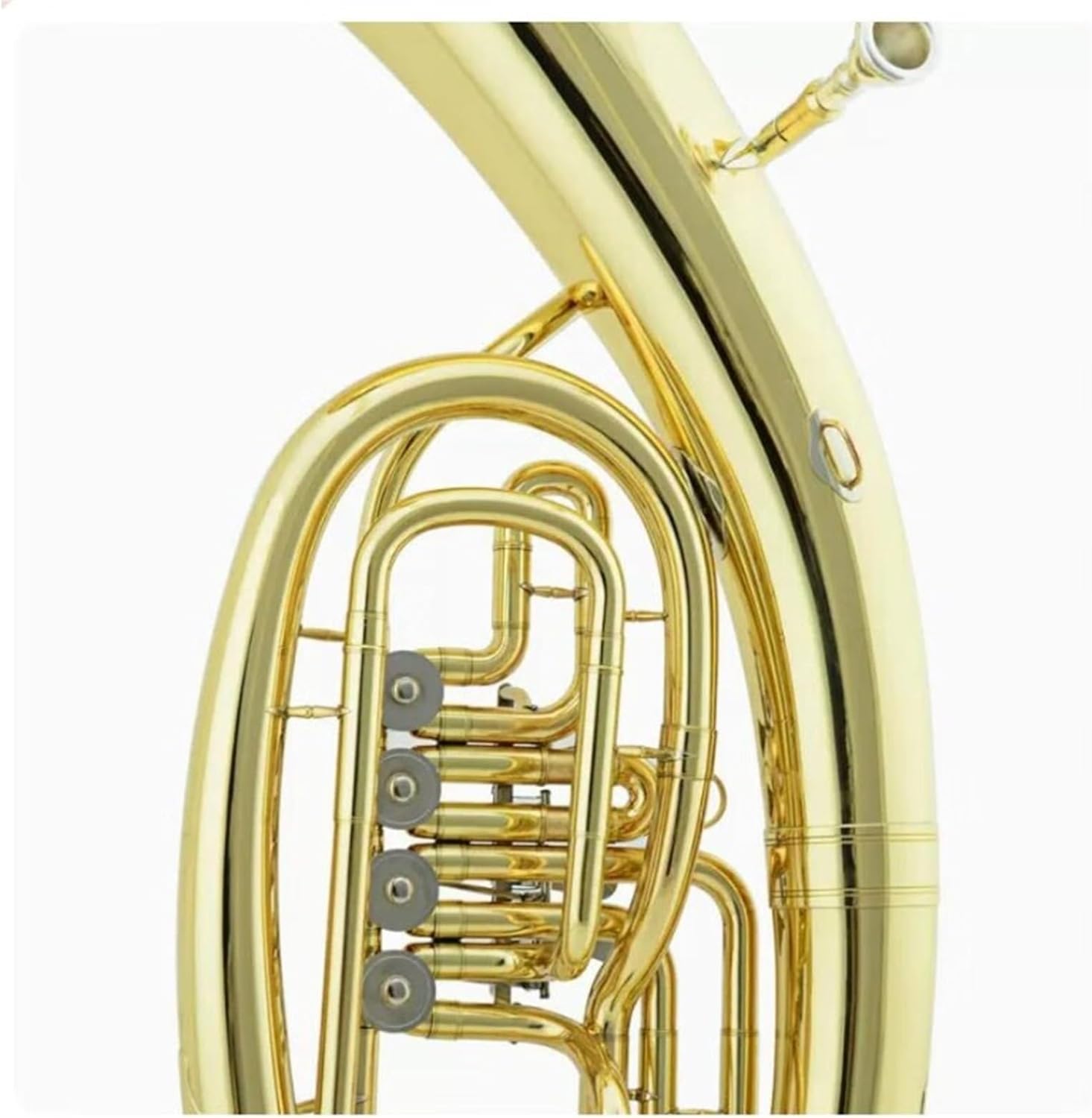 Beginner euphonium Flat 4-key Euphonium Gold Lacquer Large Armored Horn Wind Instrument Gold