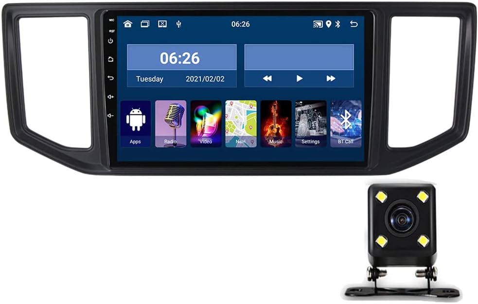Double Din Car Stereo Receiver 9 Inch Touchscreen Car Audio with Bluetooth RDS/FM Car Radio for Volkswagen Crafter 2017-2021 with Backup Camera/GPS Car Navigation/SWC/USB