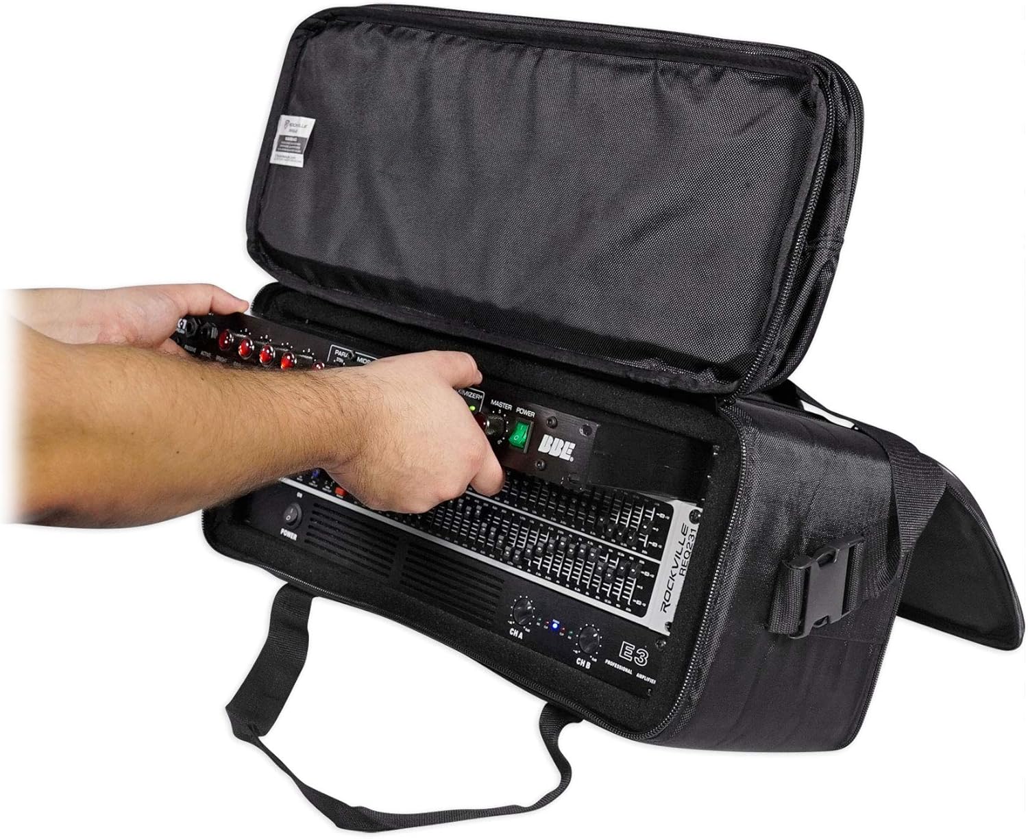 Rockville RRB40 4U Rack Bag Double-Sided Case, 12