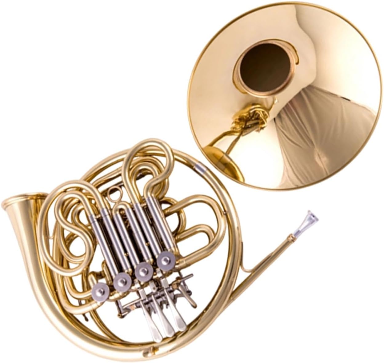 4 Key French Horn French Horn 4 Key B Flat Or F Key Professional Performance Practice Brass Instrument(4)