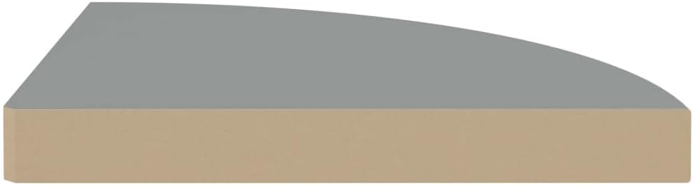 Floating Corner Shelves 2 pcs Gray 13.8