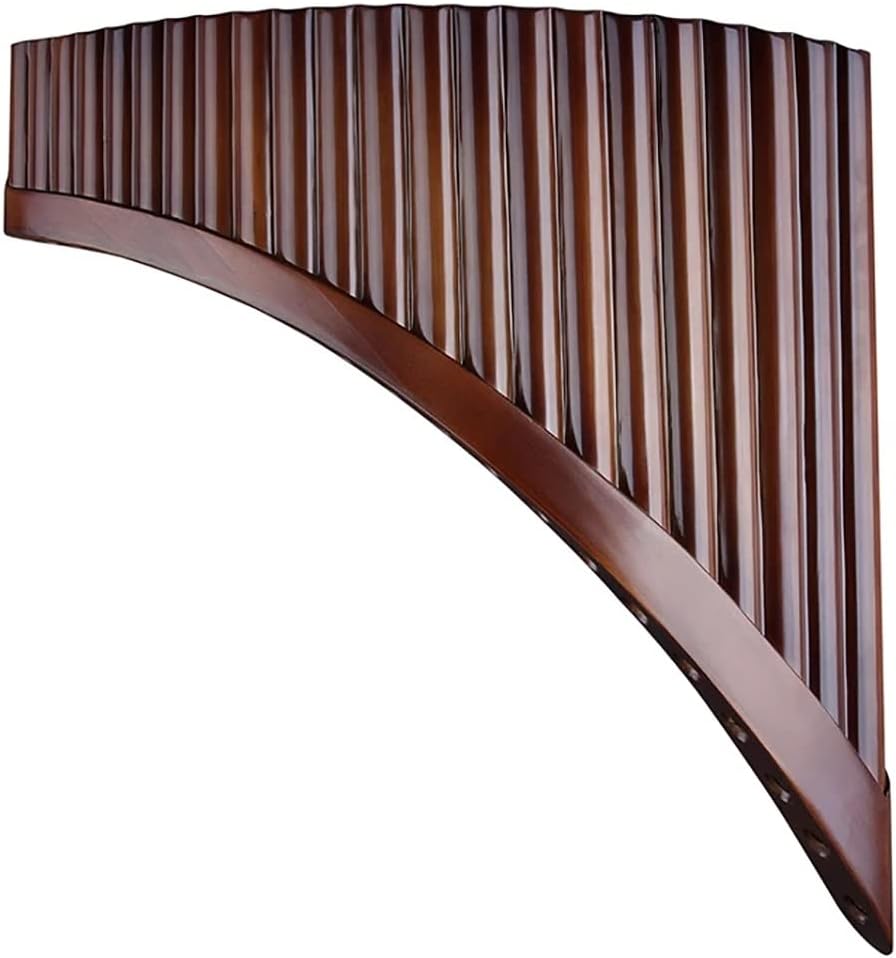 22 Pipes Pan Flute, Pan Pipes Woodwind Instrument, Traditional Musical Instrument Bamboo Pan Flute, for Beginners Learning Teaching (Size : G Key)