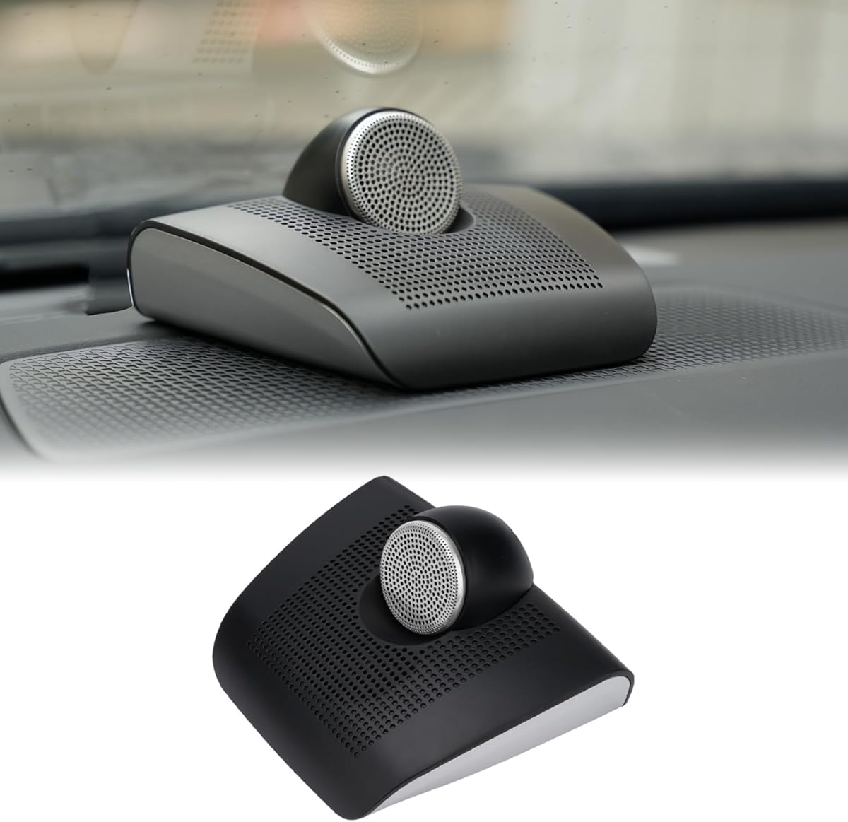 Car Surface Mount Speakers Premium Bass + Silk Film Tweeter Unit High-Performance Center-Channel Speakers Audio System Universal Mid-Dash Center Console Stereo Surround Easy No-Cut Installation