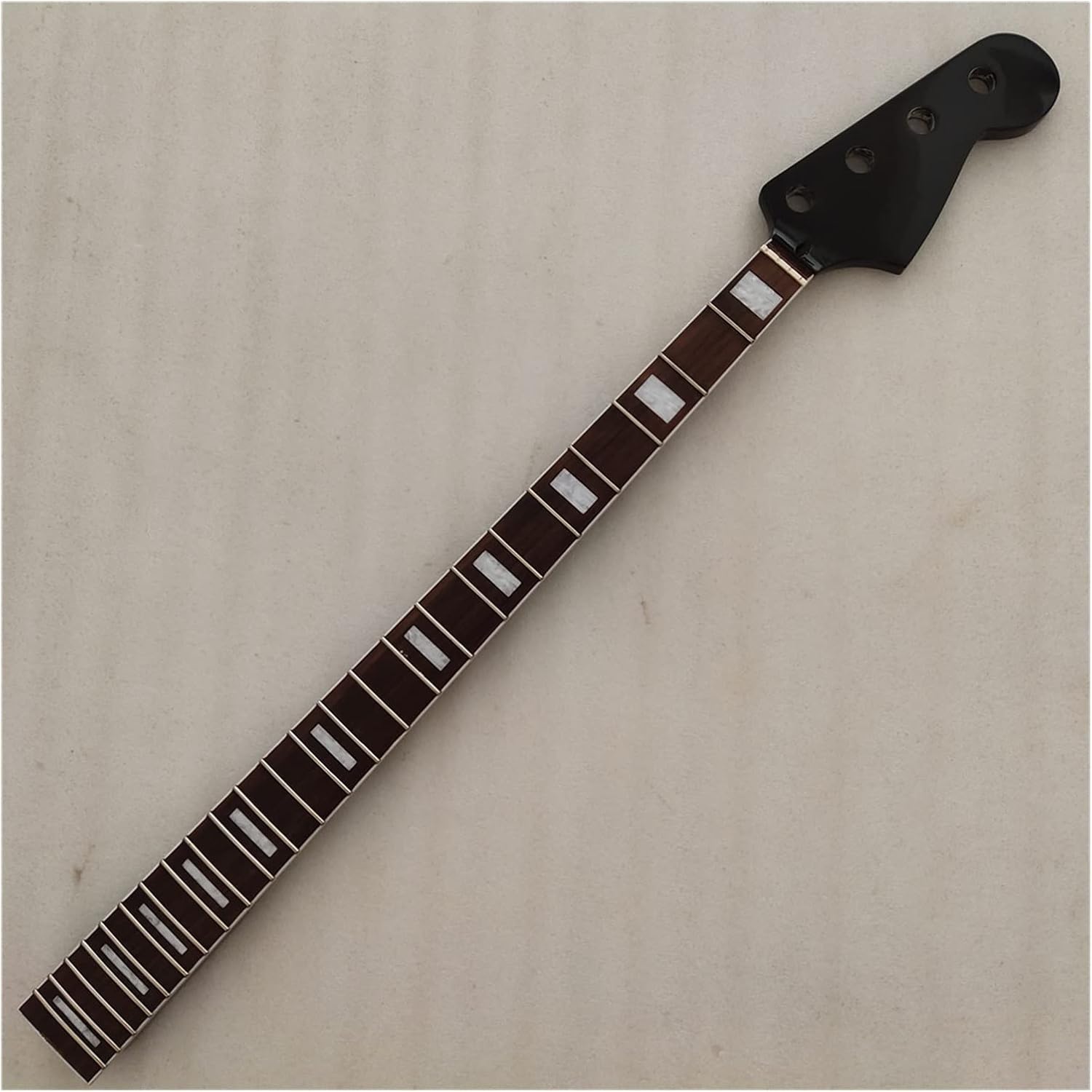 TSTS 4 String Maple 24 Frets Bass Guitar Neck Replacement Rosewood Fingerboard 34 Inch Guitar ​Neck Replacement