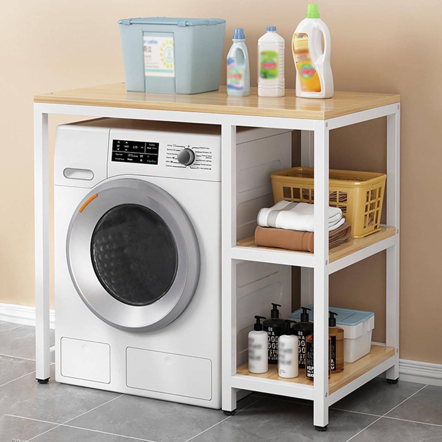 Drum Washing Machine Storage Rack, Storage Rack Above Washing Machine, Increases Storage Capacity (B)