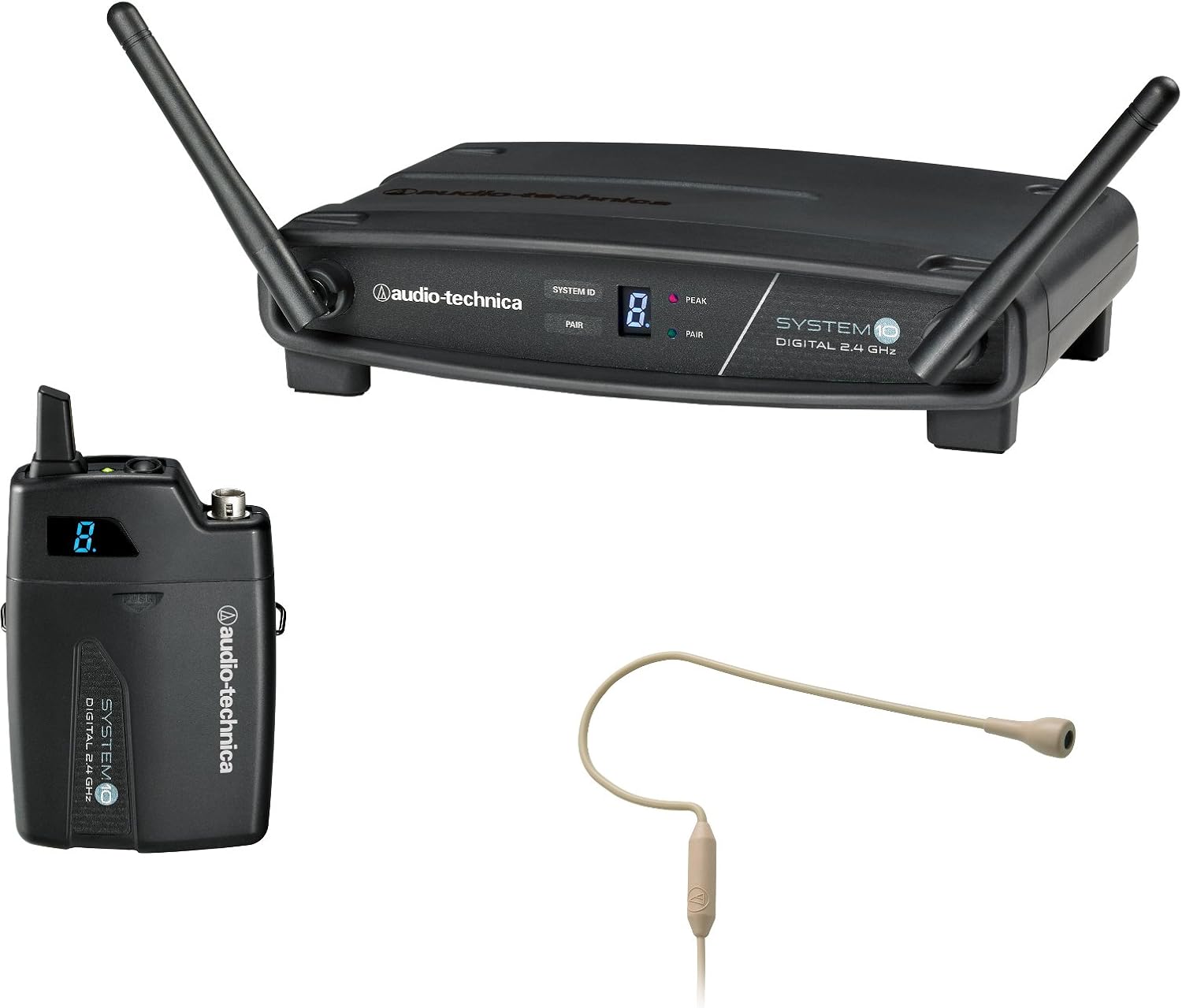 Audio-Technica ATW-1101/H92-TH Wireless Headworn Microphone System